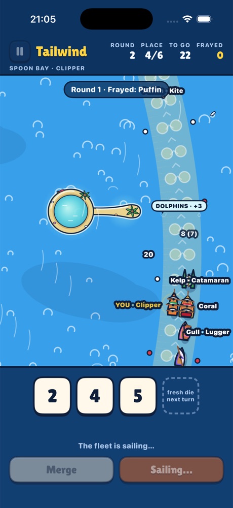 A race in Spoon Bay